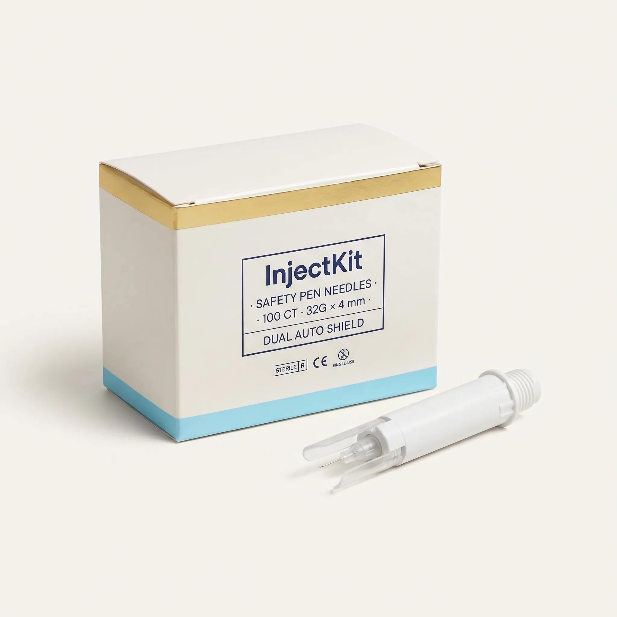 Safety Pen Needles 32G × 4mm (100-pack)