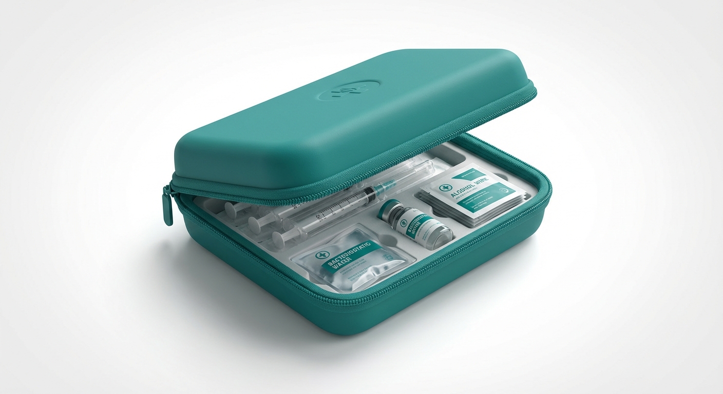 InjectKit Travel Kit with EVA case and cold pack