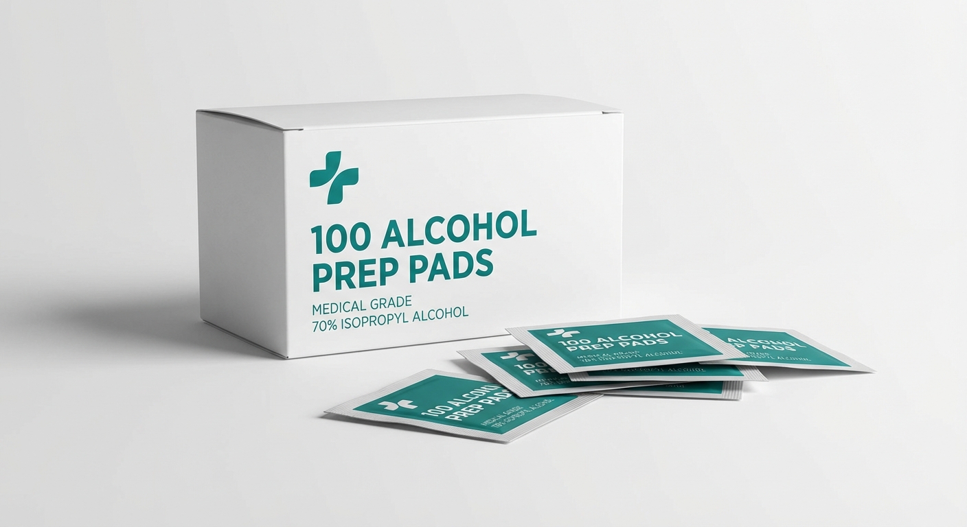 Alcohol prep pads 100-pack
